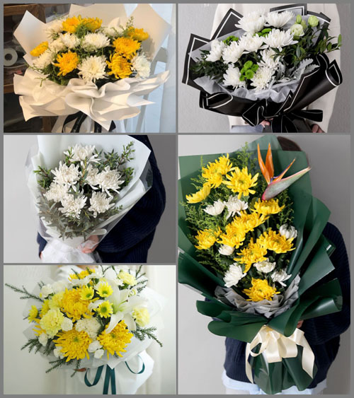 浙江省温州永嘉县界坑乡白事花束代送